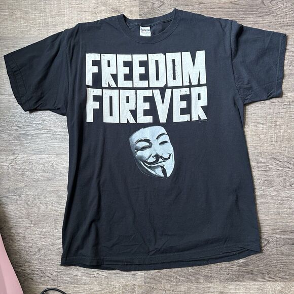 Freedom Forever V For Vendetta DC Comics Graphic T Shirt -XL - Picture 3 of 3